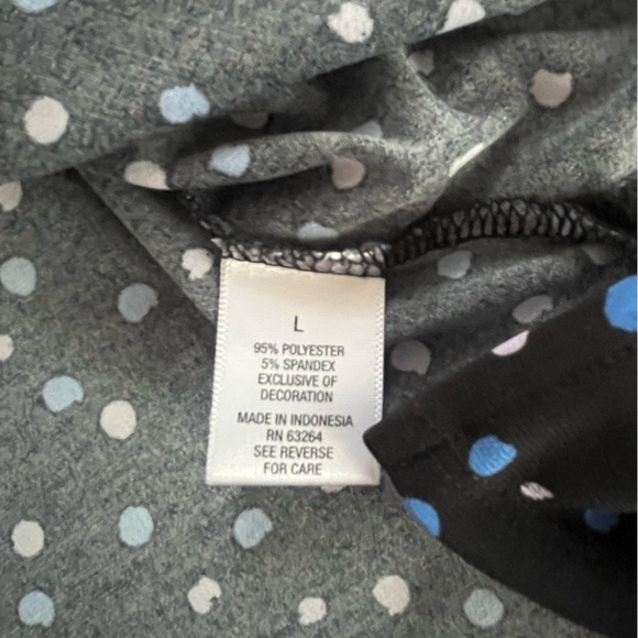 Roz & Ali Navy Polka Dot Women's Blouse Size Large - Picture 15 of 16